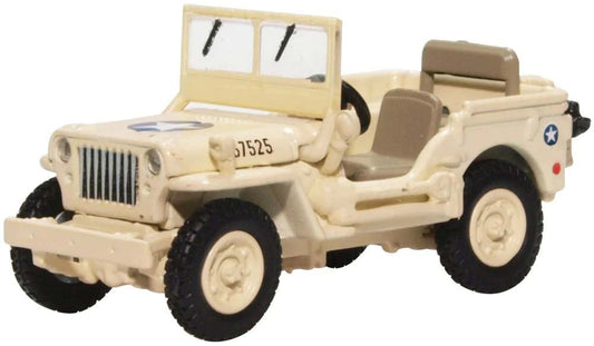 Oxford Diecast 76WMB007 Willys Jeep MB USAAF Tunisia 1943 OO Gauge