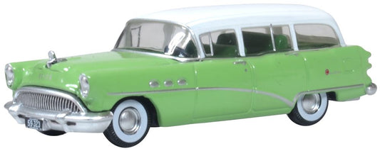 Oxford Diecast Buick Century Estate Wagon 1954 Willow Green/Arctic White OD87BCE54003 HO Gauge