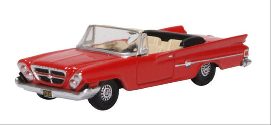 Oxford Diecast 87CC61001 Chrysler 300 Convertible 1961 (Open) Mardi Gras Red HO