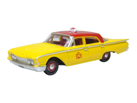 Oxford Diecast 1960 Ford Fairline Sedan NYC Taxi OD87FF60003 HO Gauge