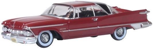 Oxford Diecast Imperial Crown 2 Door Hardtop 1959 Radiant Red/Black OD87IC59003 HO Gauge