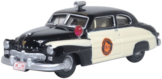 Oxford Diecast Mercury Monarch 1949 Florida Highway Patrol OD87ME49010 HO Gauge