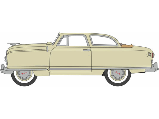 Oxford Diecast 1950 Nash Rambler Custom Landau Convertible Open Champagne