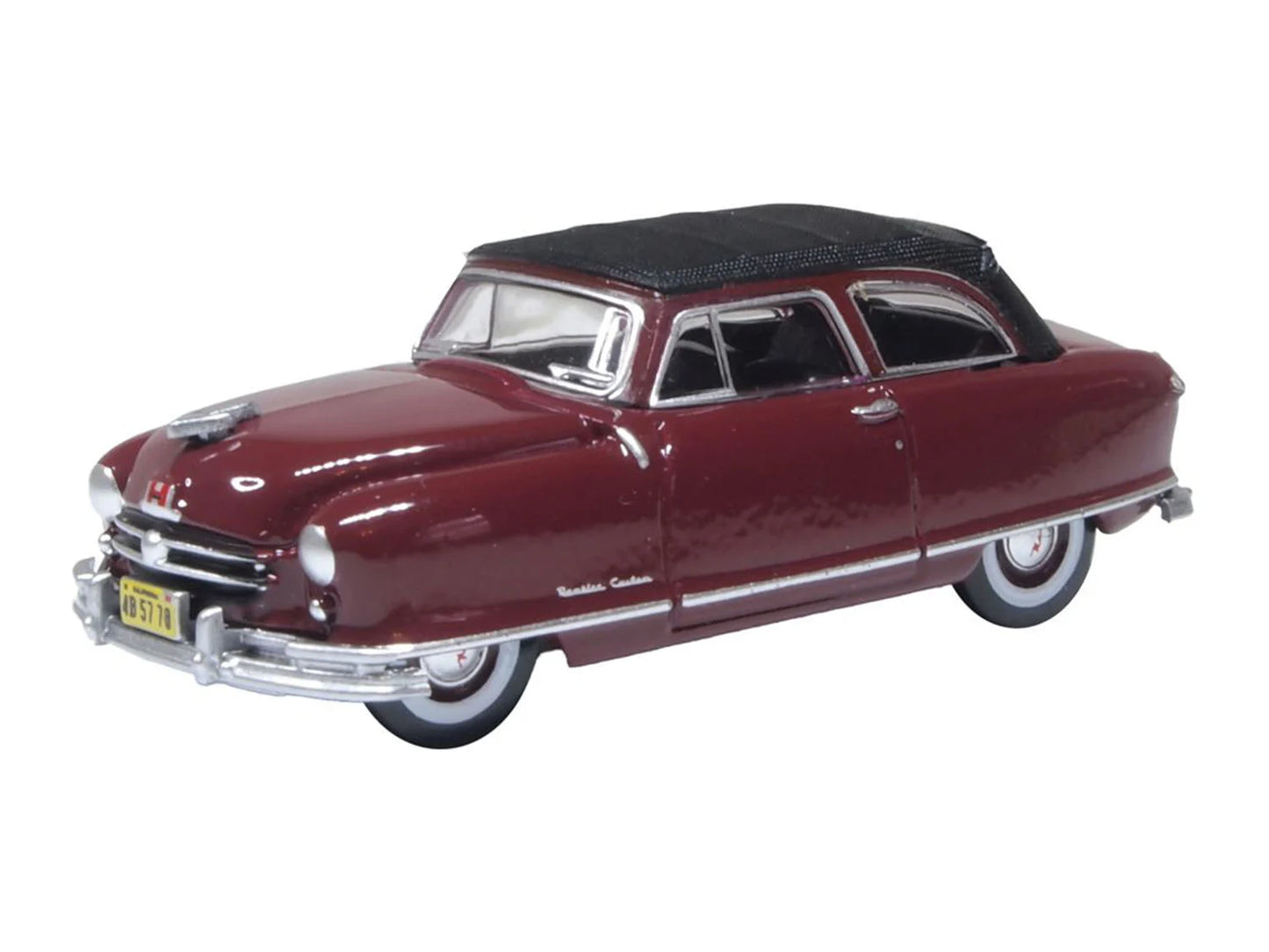 Oxford Diecast 1950 Nash Rambler Custom Landau Convertible(Closed) Maroon