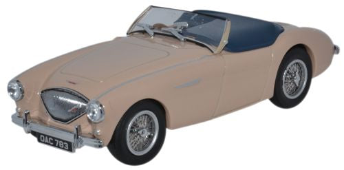 Oxford Diecast AH1002 Austin Healey 100 BN1 (Tonneau) Coronet Cream 1:43
