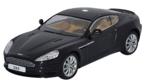 Oxford Diecast AMDB9002 Aston Martin DB9 Coupe Onyx Black 1:43