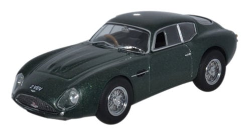 Oxford Diecast AMZ001 Aston Martin DB4GT Zagato 2 VEV Metallic Green 1:43