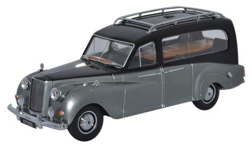 Oxford Diecast APH003 Austin Princess Hearse Black/Silver 1:43