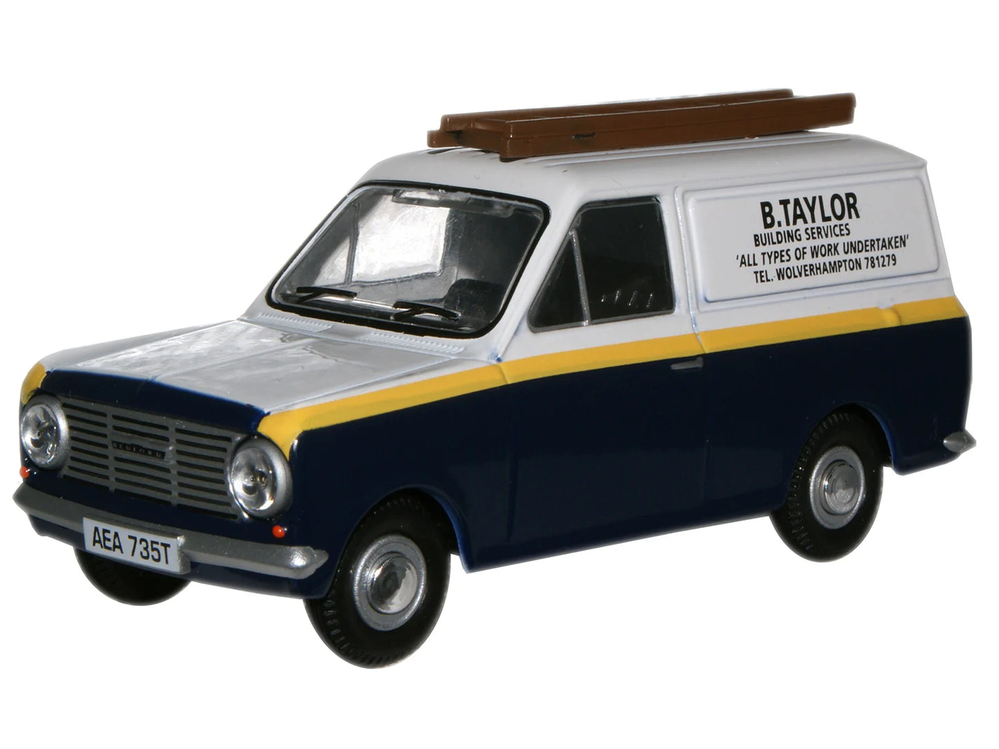 Oxford Diecast Bedford HA B Taylor Builders (Auf Wiedershein Pet) ODHA021 O