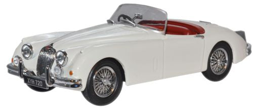Oxford Diecast Jaguar XK150 Roadster Old English White ODJAGXK150002 O Gauge