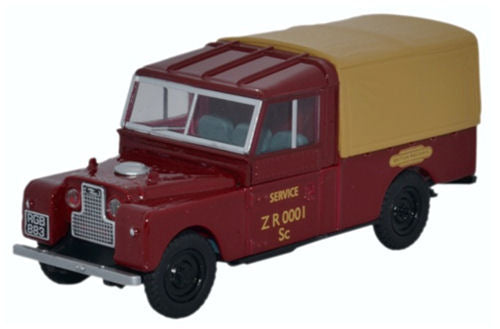 Oxford Diecast LAN1109009 Land Rover Series I 109'' Canvas British Railways 1:43