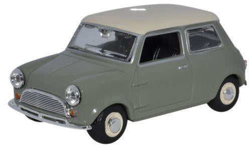 Oxford Diecast MIN021 Mini Car Tweed Grey/OEW 1:43