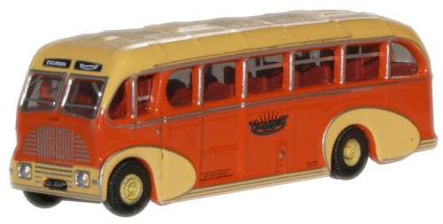 Oxford Diecast NBS002 Burlingham Sunsaloon Yelloway N Gauge