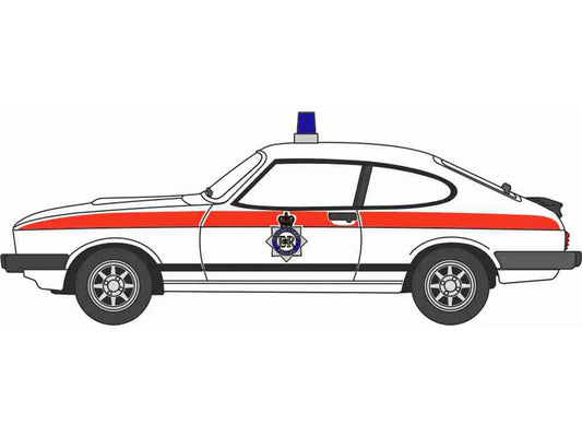 Oxford Diecast Ford Capri MkIII Merseyside Police ODNCAP007 N Gauge