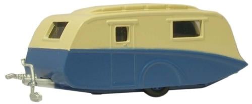 Oxford Diecast Caravan Blue/Cream ODNCV002 N Gauge