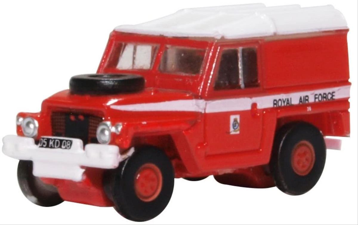 Oxford Diecast NLRL003 Land Rover Lightweight RAF Red Arrows N Gauge