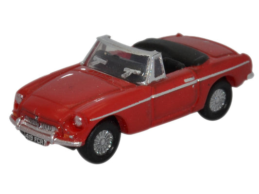 Oxford Diecast NMGB001 MGB Roadster Tartan Red N Gauge