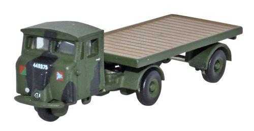 Oxford Diecast NMH017 Scammell Mechanical Horse Flatbed RASC N Gauge