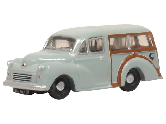 Oxford Diecast Morris Minor Traveller Smoke Grey ODNMMT009 N Gauge