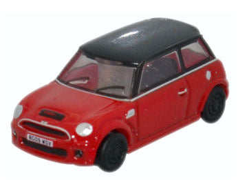 Oxford Diecast NNMN001 New Mini Cooper S Chili Red N Gauge
