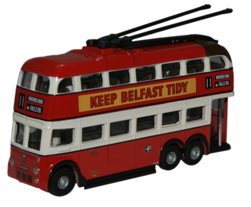 Oxford Diecast NQ1002 Q1 BUT Trolleybus Belfast N Gauge