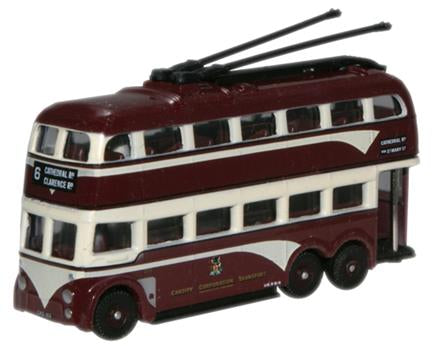 Oxford Diecast NQ1007 Q1 BUT Trolleybus Cardiff (Streamline) N Gauge