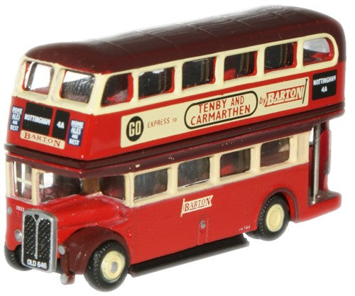 Oxford Diecast NRTL003 Regents RTL Bus Barton Transport N Gauge