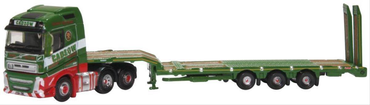 Oxford Diecast NVOL4007 Volvo FH4 Semi Low Loader Cadzow N Gauge