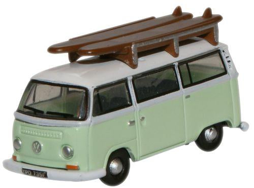 Oxford Diecast Volkswagen Minibus Bay Window Birch Green/White ODNVW007 N Gauge