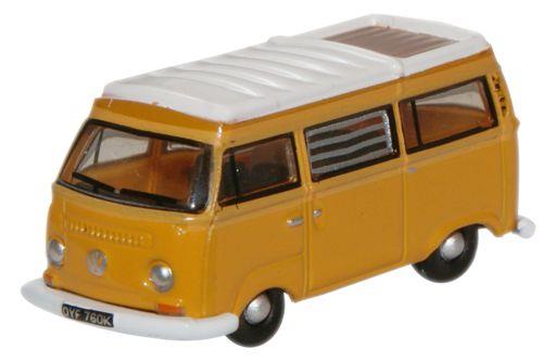 Oxford Diecast NVW008 Volkswagen Camper Bay Window Marino Yellow/White N Gauge