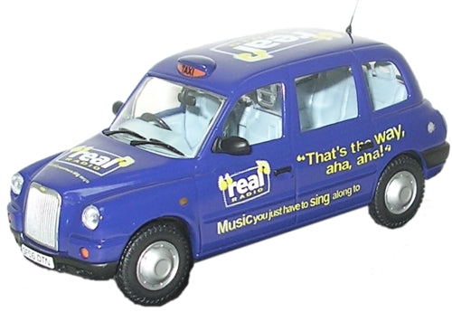 Oxford Diecast TX4003 TX4 Taxi Real Radio 1:43