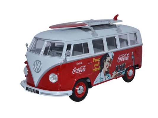 Oxford Diecast Volkswagen Split Screen Bus Coca Cola ODWE001CC O Gauge