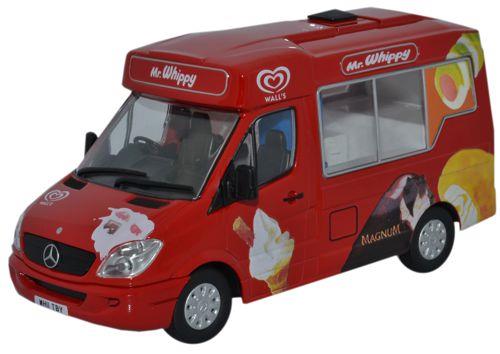 Oxford Diecast WM001 Whitby Mondial Mercedes Ice Cream Van Walls 1:43