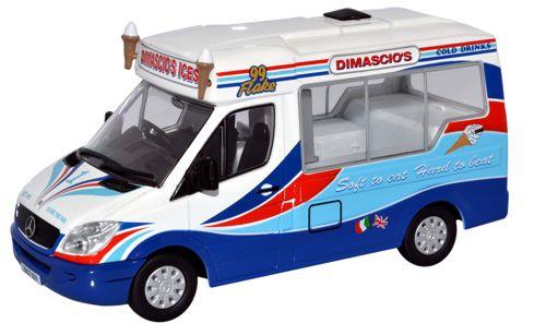 Oxford Diecast WM002 Whitby Mondial Mercedes Ice Cream Van Dimachios 1:43