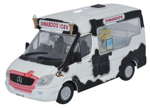 Oxford Diecast WM004 Whitby Mondial Mercedes Ice Cream Van Dimascios 1:43