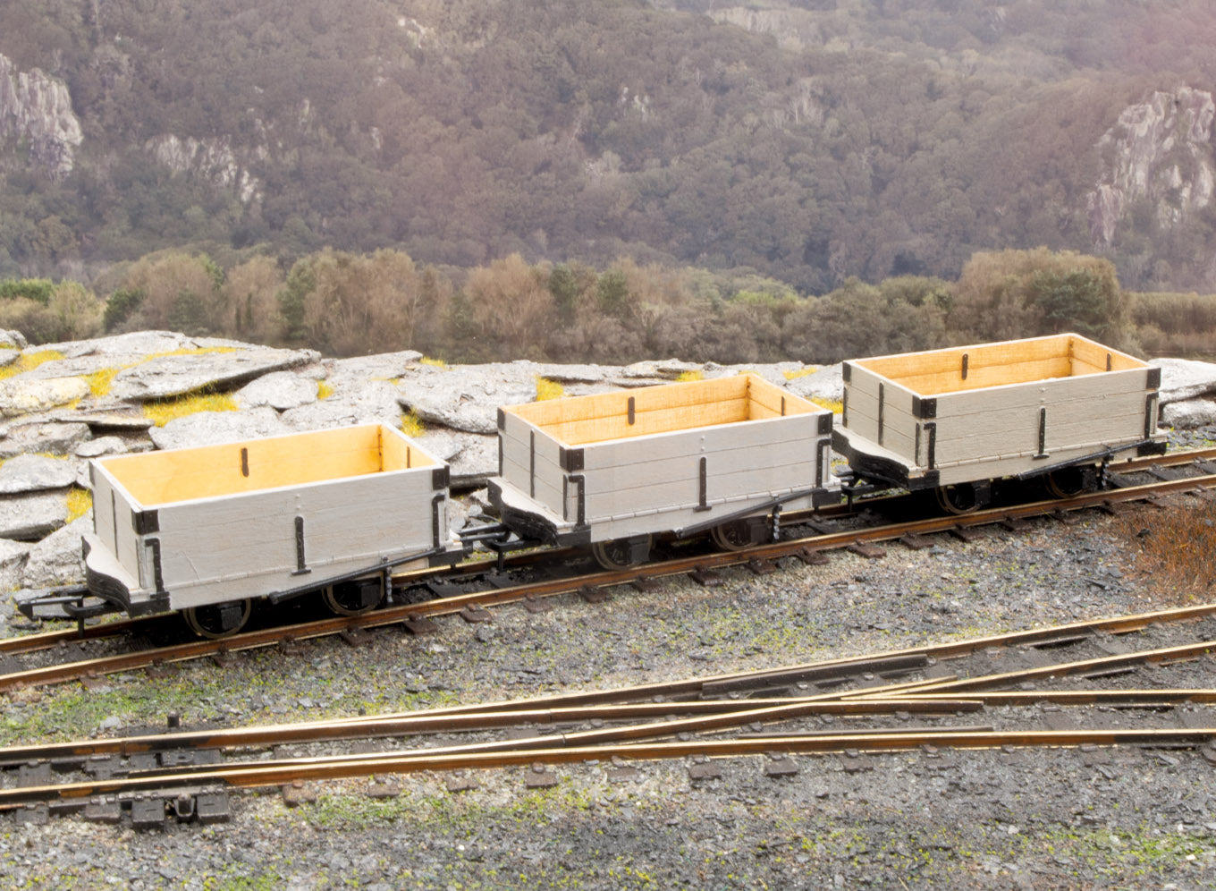 PECO OR-161 Open Wagon L/Cut kit (3) NG7 Gauge