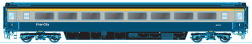 Oxford Rail 763FO001B Mk3a FO Coach BR Blue/Grey M11042 OO Gauge