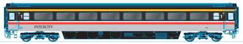 Oxford Rail 763FO002B Mk3a FO Coach Intercity Swallow 11046 OO Gauge