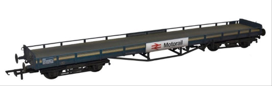 Oxford Diecast Carflat Wagon Motorail B745758 Weathered OR76CAR003BW OO Gauge