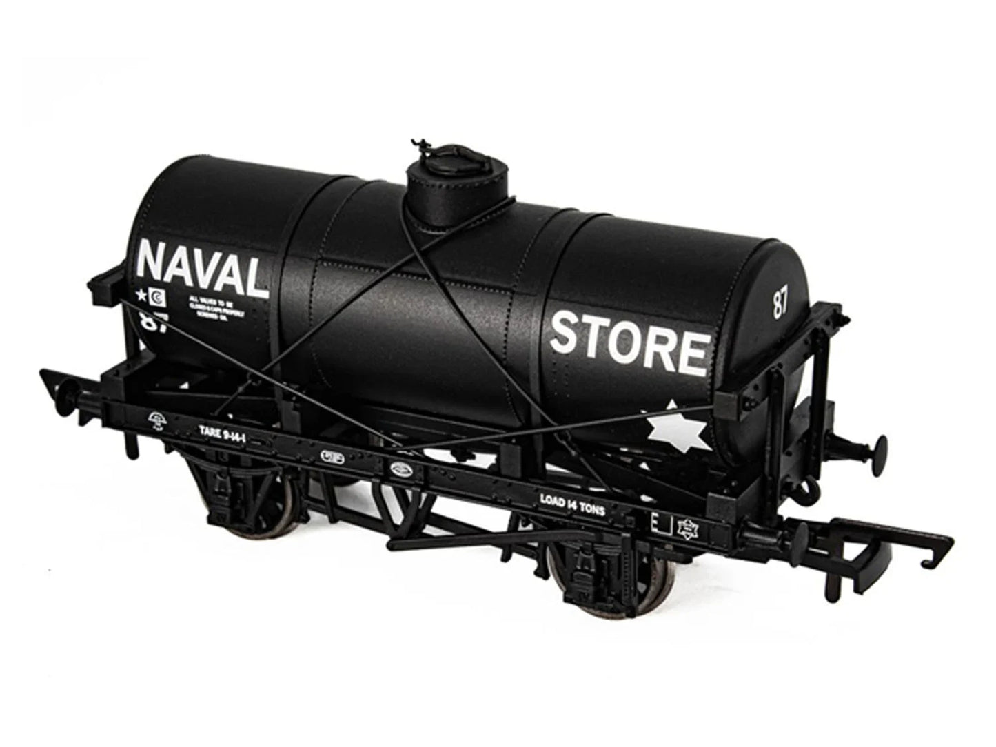 Oxford Rail 12t Tank Wagon Naval Store Department No.87 OR76TK2009 OO Gauge