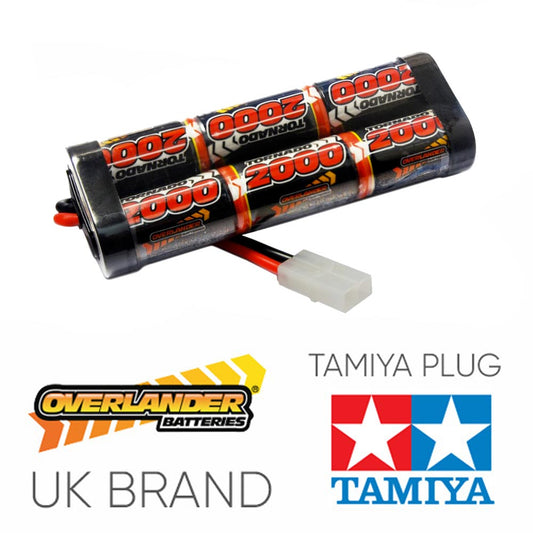 Overlander 2000mah 7.2v Nimh Battery Pack Stick - Tamiya RC Car Boat