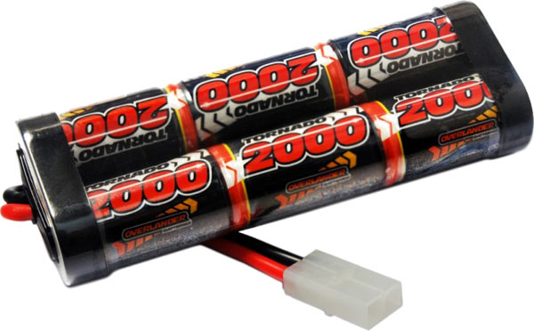 Overlander 2000mah 7.2v Nimh Battery Pack Stick - Tamiya RC Car Boat