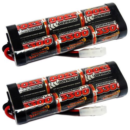 Overlander 2x 3300mah 7.2v Nimh Battery Pack Stick SubC - Tamiya RC Car