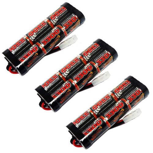 Overlander 3x 3300mah 7.2v Nimh Battery Pack Stick - Tamiya RC Car Boat