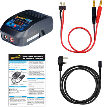 Overlander SD4 Pro 50W Balance Battery Charger NiMH/LiPo/LiFe - RC Car, Tamiya