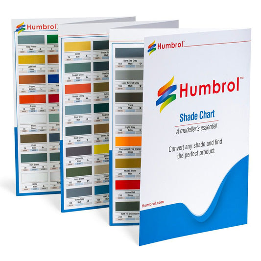 Humbrol P1222 Paint Shade Colour Chart
