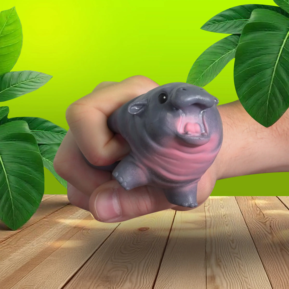 Bubblegum Stuff Squishmy Hippo Squishy Sensory Toy