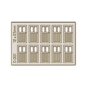 Proses D-001 10 pcs 12X23mm 2 Lite Doors H0/00