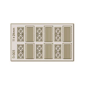 Proses D-003 6 pcs 11X24mm Cottage Doors H0/00