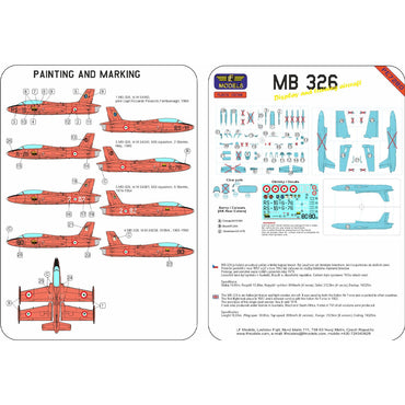 LF Models PE7280 MB-326 Display & Training Aircraft 1:72 Model Kit